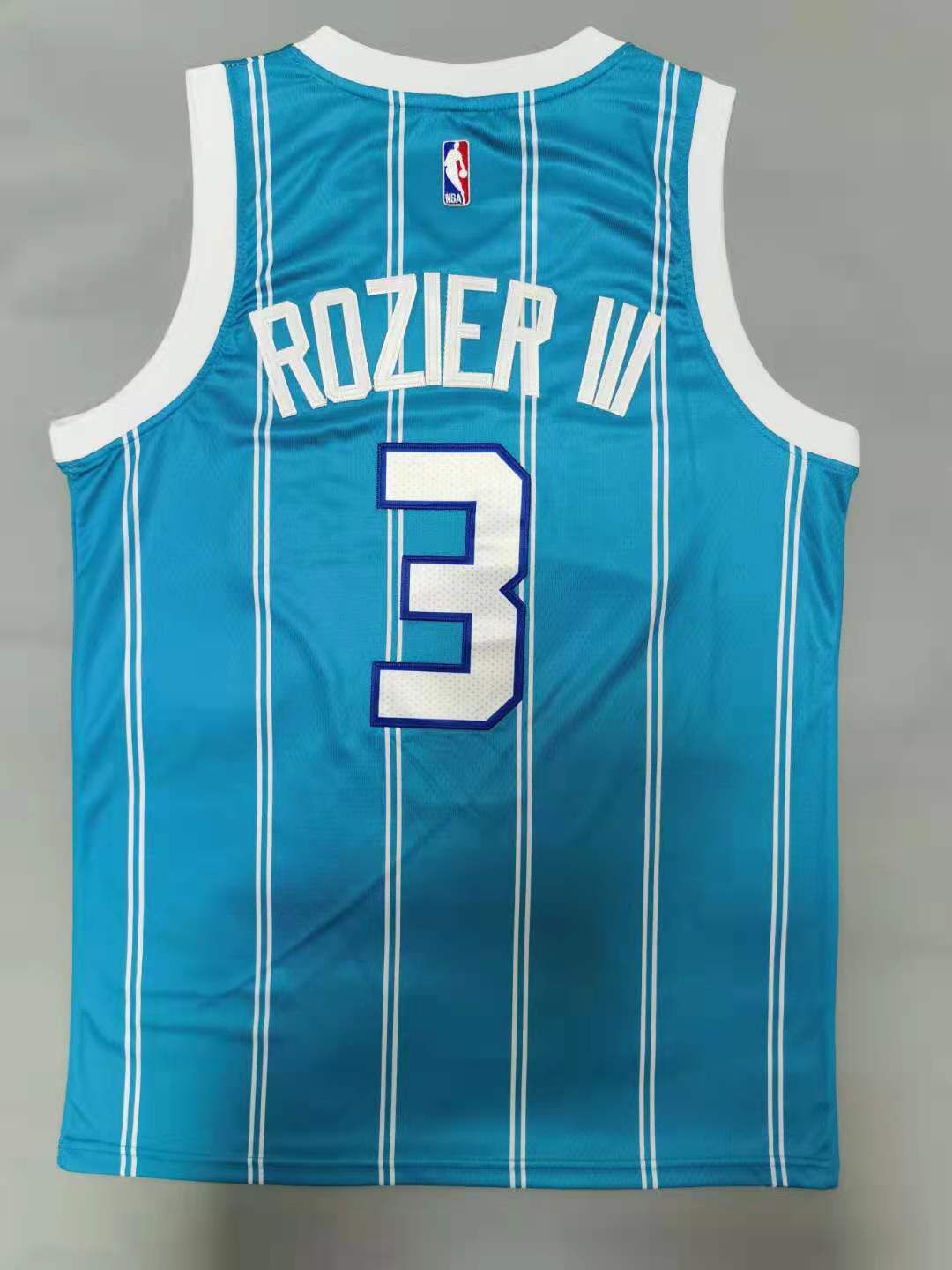 Men Charlotte Hornets #3 Rozier iii Blue 2021 Game NBA Jersey-0